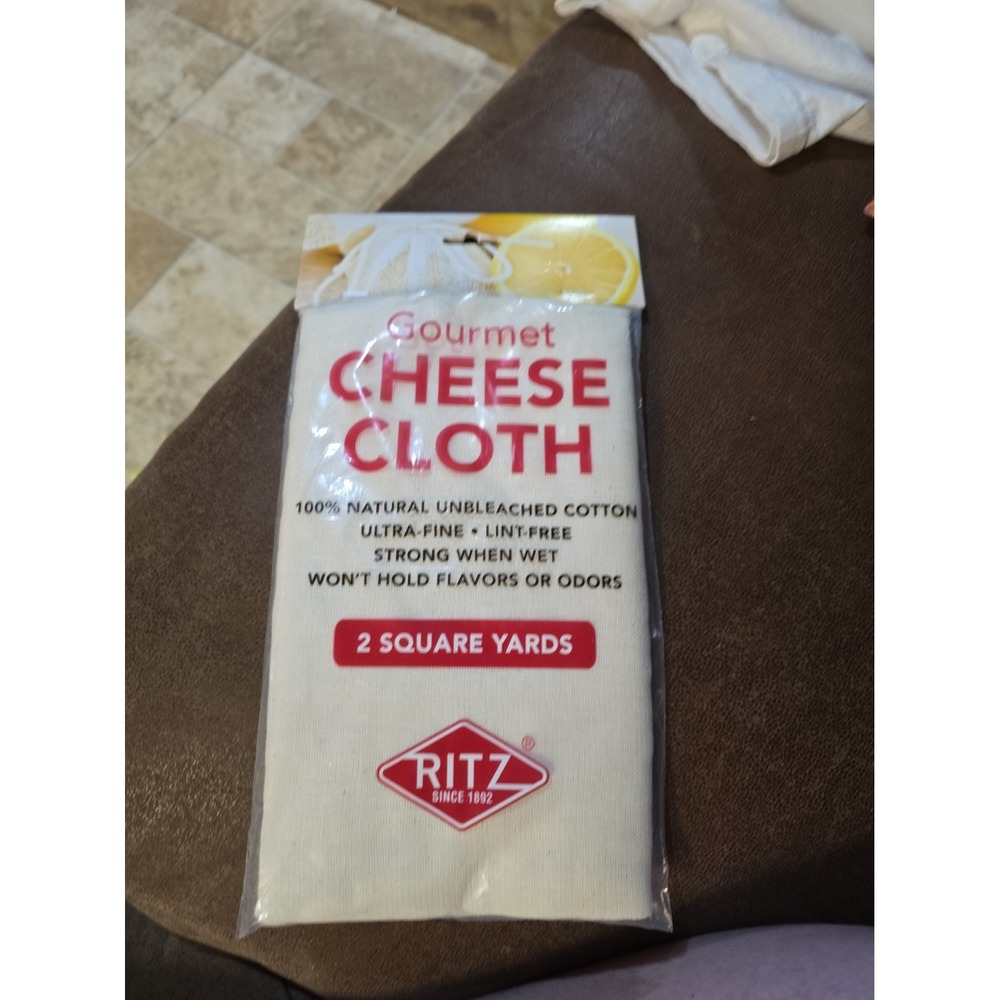 Vintage Ritz Cheese Cloth 2 Square Yards Unbleached 1990s 90s New Sealed Bag